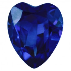 Heart Synthetic Blue Sapphire